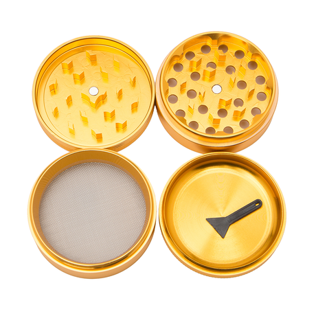 Green Star | 2.5" (63mm) Grinder - Sunset Wave Design Regular Grinder Green Star Herb Grinders