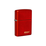 Zippo 49475ZL Metallic Red Matte Zippo Logo