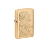 Zippo 46826 Gold Cannabis Lush Leaves Engrave Design Cannabis · Flower ONE