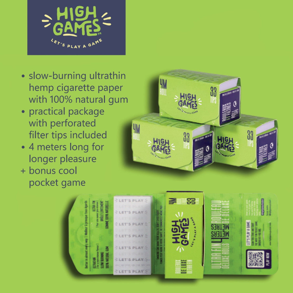 High Games Smoking Paper-20 Rolls