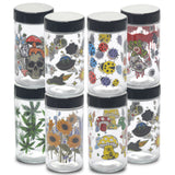 180ml Glass Storage Jar with Sticker Design – Compact & Stylish [SMKZ-145] Jar Canadian Distributor