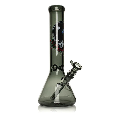 GEAR Premium® | 13" 7mm Thick Space Your Face Beaker Base Water Pipe - Grateful Dead x GEAR Premium® Glass Bong Smoking Cat Distribution