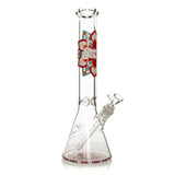 Cheech & Chong® Glass | 15" 7mm Thick Mandala Glow-in-the-Dark Water Pipe [CC173] Glass Bong Smoking Cat Distribution