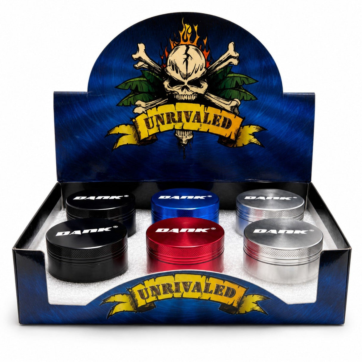 4-Piece DANK Aluminum Grinder Display Pack Super Supplys Inc Default Title