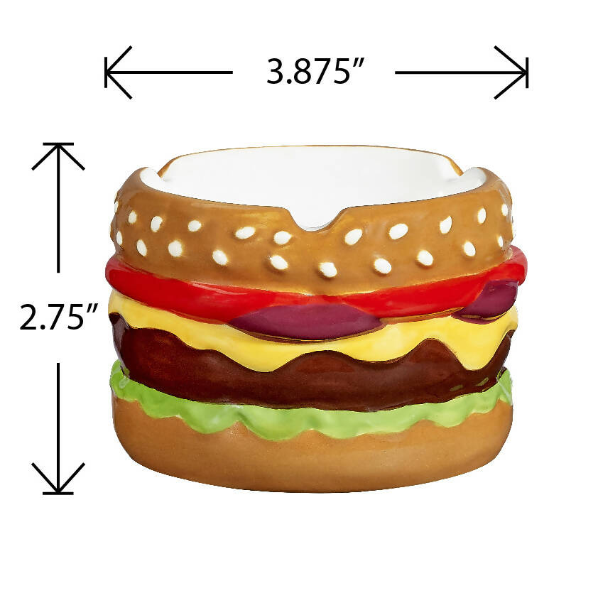 cheeseburger ashtray