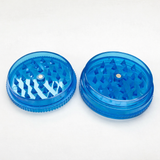 Green Goddess | Acrylic 3-Part Grinder-Blue/Clear/Red – 60mm (12 PCS) Display Pack B Movin Distribution