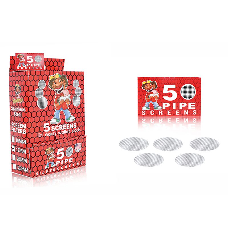 Honey Puff | Stainless Iron Pipe Screen Diameter 17mm [P1273-100] Metal Screen Canadian Distributor