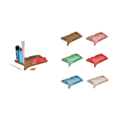 Roll Mate Biodegradable Multi-Organizer Rolling Tray – Assorted Colors (Box of 24) Tray Canadian Distributor