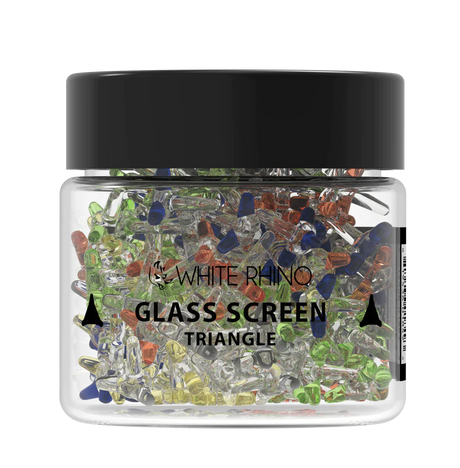 White Rhino | Glass Screen Triangle Style - 400ct Glass Screen Cannatron
