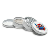 63mm x 42mm Retro Gaming 4-Part Metal Herb Grinder – 6PCS Display Display Pack Super Supplys Inc