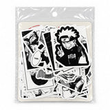50-Piece Black & White Anime Sticker Pack – Series 02 Stationery · Accessory Super Supplys Inc