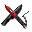 9.8" Graphic Paracord Fixed Blade Knife