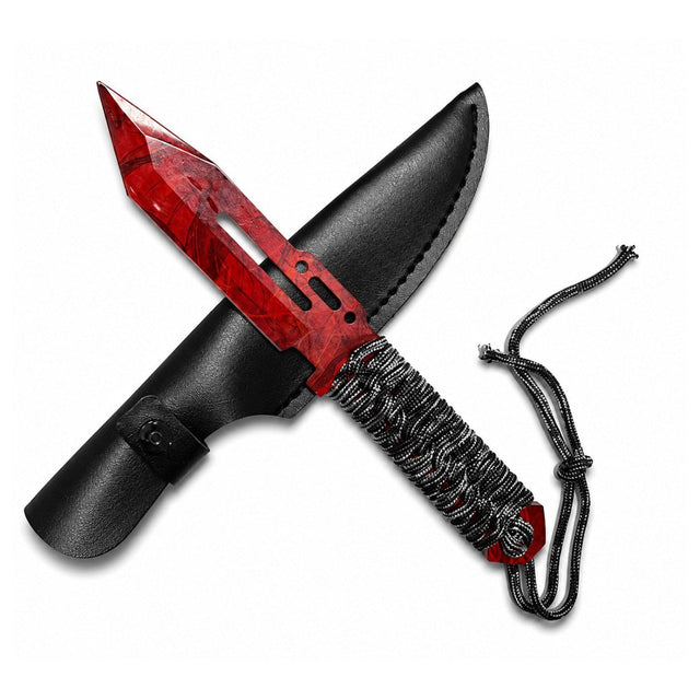 9.8" Graphic Paracord Fixed Blade Knife