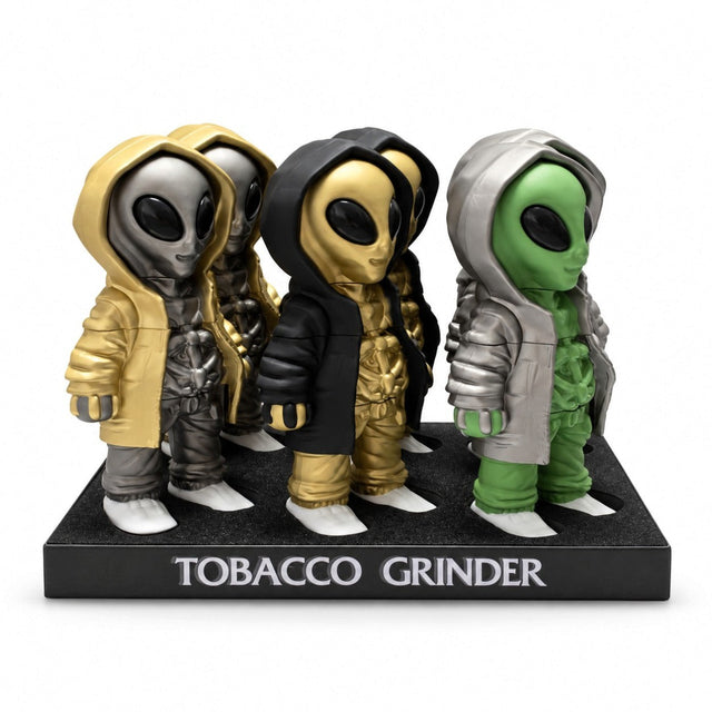 17cm Alien Figure 4-Part Grinder – 37mm Grinder | 6 PCS Display Display Pack Super Supplys Inc Default Title