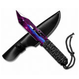 9.8" Graphic Paracord Fixed Blade Knife
