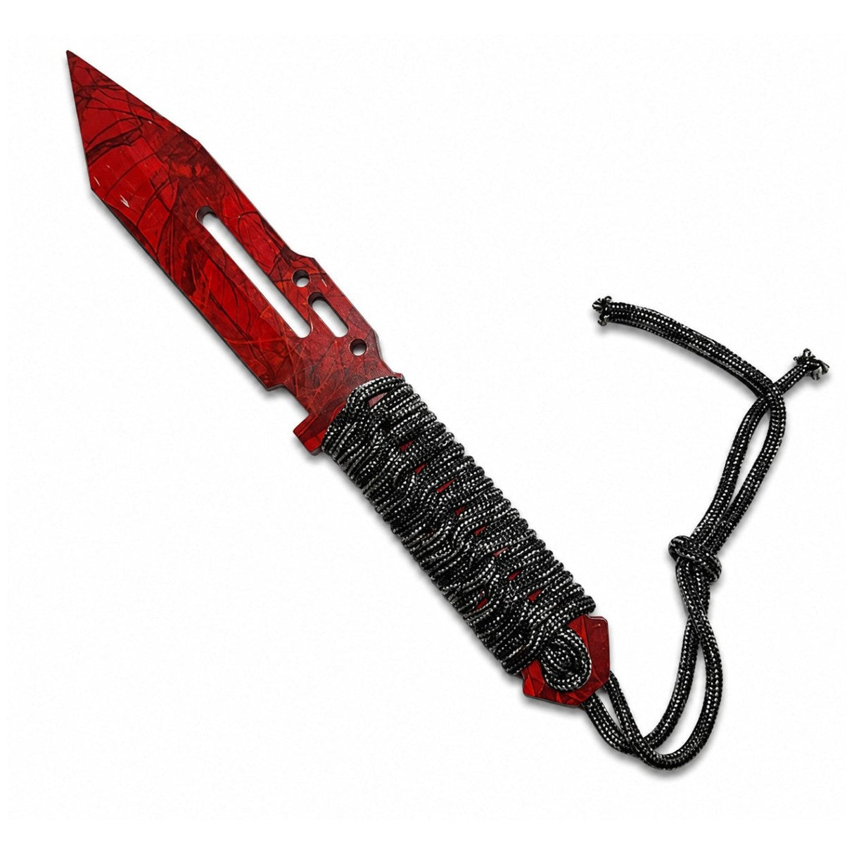 9.8" Graphic Paracord Fixed Blade Knife