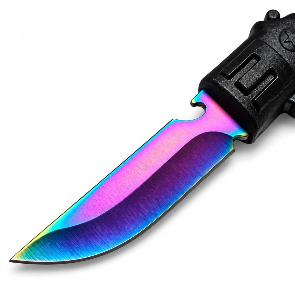 5.7" Rainbow Revolver Mini Fixed Blade Knife with Sheath Fixed Blade Knife Super Supplys Inc