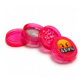 58mm x 45mm Emoji 4-Part Plastic Herb Grinder – 12PCS Display Display Pack Super Supplys Inc