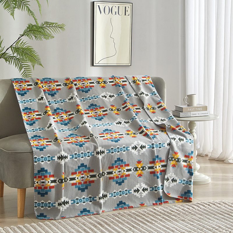Nu Trendz | Solstice Pattern Polar Fleece Blanket-Assorted Box of 24 [0138] Blanket Canadian Distributor