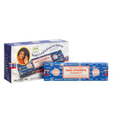 Satya | Nag Champa Incense Sticks – 100g 7.8" Box of 6 Incense SunGlow