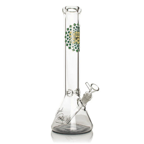 Cheech & Chong® Glass | 15" 7mm Thick Fibonacci Beaker Base Water Pipe [CC163] Glass Bong Smoking Cat Distribution