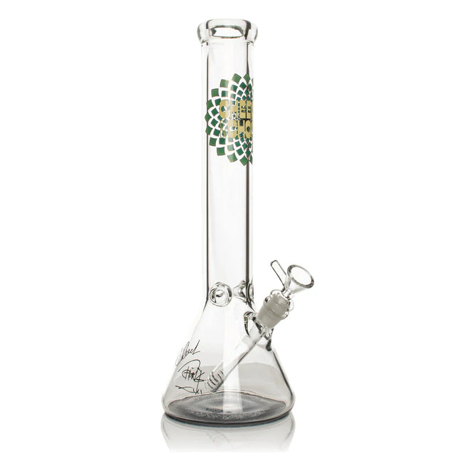 Cheech & Chong® Glass | 15" 7mm Thick Fibonacci Beaker Base Water Pipe [CC163] Glass Bong Smoking Cat Distribution