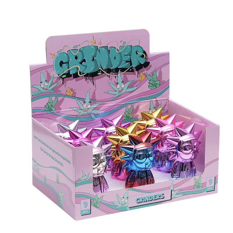 2 Parts Carton Character Grinder Box of 9 [SMJL-001] Display Pack Canadian Distributor