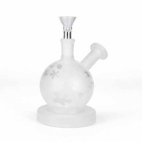 5" Frosted Glass Bubbler