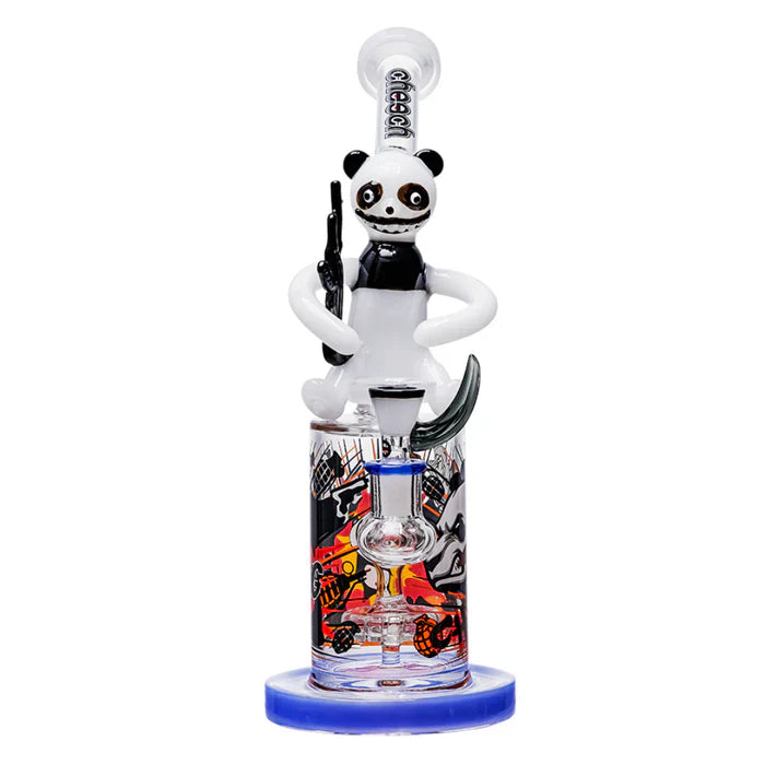 Cheech | 11" The Panda Bong CHE-331 Glass Bong Smoking Cat Distribution