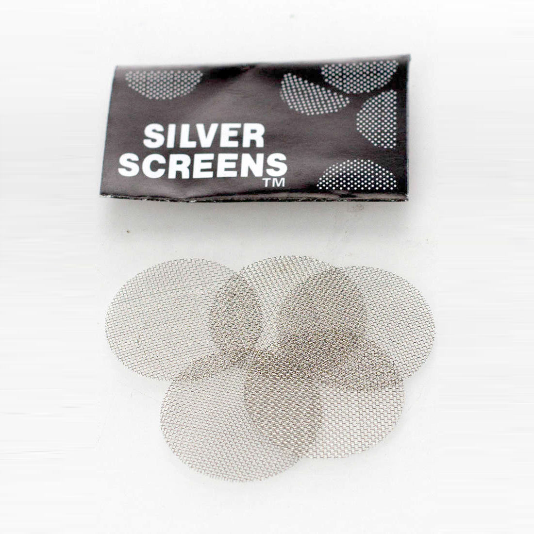 Stainless Steel/Brass Screens – Bag of 500 (5 Screens per Pack) Metal Screen 777 Smoke Silver