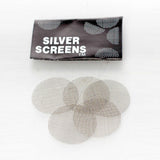 Stainless Steel/Brass Screens – Bag of 500 (5 Screens per Pack) Metal Screen 777 Smoke Silver