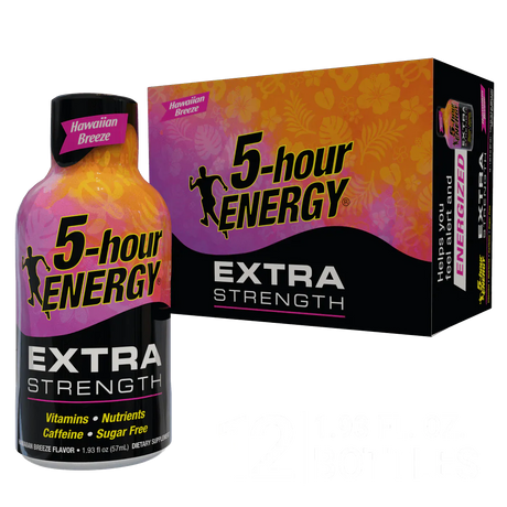 Hawaiian Breeze Flavor Extra Strength 5-hour ENERGY Drink Energy Drink ONE