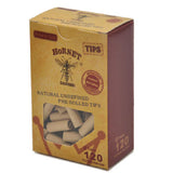 HORNET Unbleached Pre-Rolled Tips, Unrefined and Raw Cigarette Filters