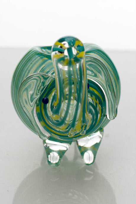 Small elephant glass hand pipe- - One Wholesale