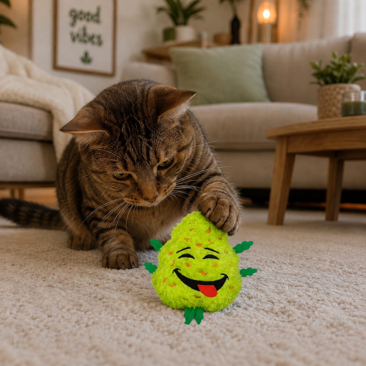 Bud Jr. the Weed Nug | 420 Cat Toy & Collectible Plush For Pet PAW20