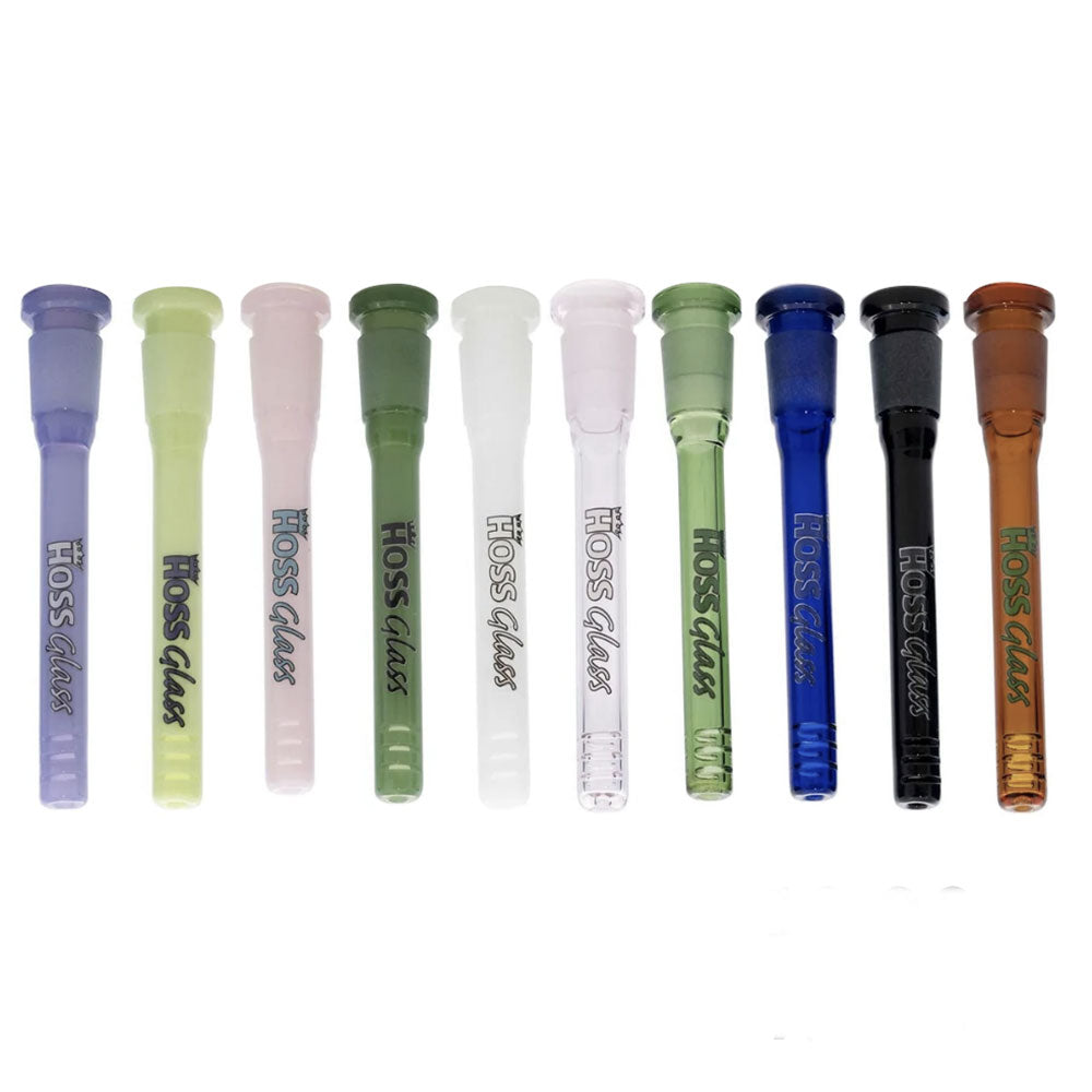 Hoss Glass | 5.5" Full Colour Downstem diffuser with cuts [YX10C] Downstem · Bowlstem Smoking Cat Distribution