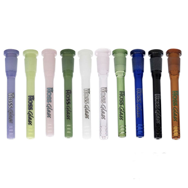 Hoss Glass | 5.5" Full Colour Downstem diffuser with cuts [YX10C] Downstem · Bowlstem Smoking Cat Distribution