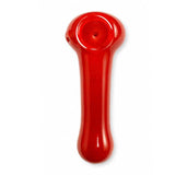 4.5" Classic Glass Spoon Pipe-Red Glass Pipe Super Supplys Inc