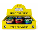 62mm 4-Piece Jeweled Turtle Metal Grinder – 6-Piece Display Display Pack Super Supplys Inc