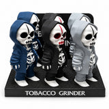 17cm Hooded Skeleton 4-Piece Grinder - 6CT Display Pack Super Supplys Inc Default Title
