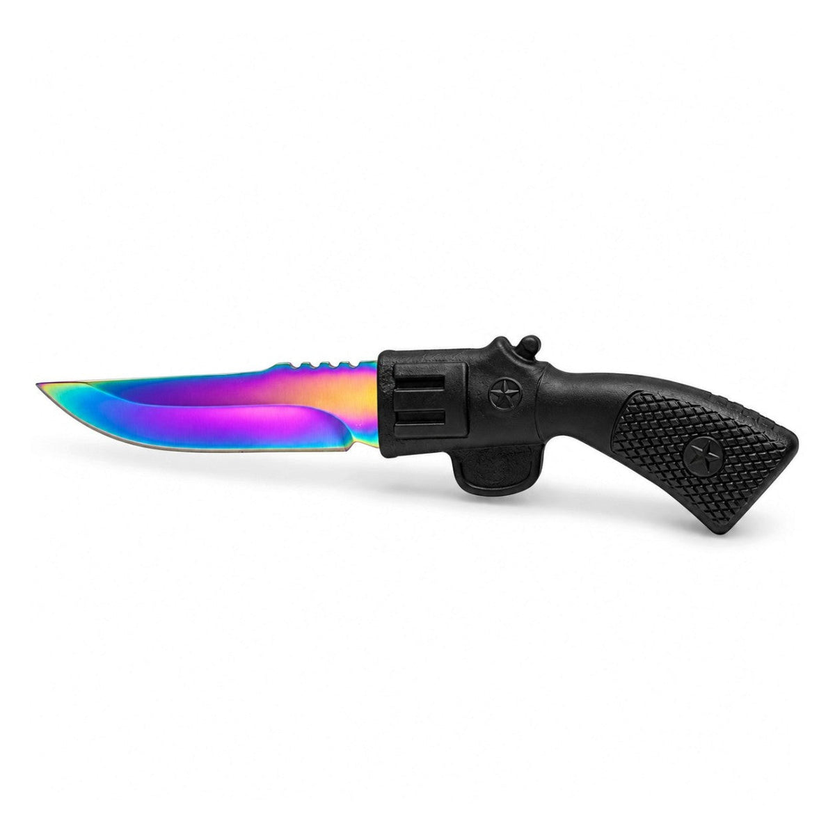 5.7" Rainbow Blade Mini Fixed Blade Knife with Pistol Grip Fixed Blade Knife Super Supplys Inc Default Title