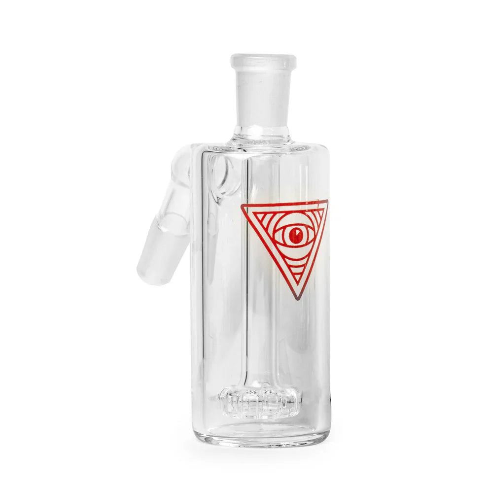 Red Eye Glass® | 14mm 45° Clear Ash Catcher with UFO Perc [REGAC101] Ashcatcher · Percolator · Filter · Mouthpiece Smoking Cat Distribution