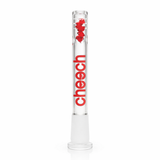 Cheech | 5.5" Diamond Downstems with Diffusion Cuts Downstem · Bowlstem Smoking Cat Distribution Red