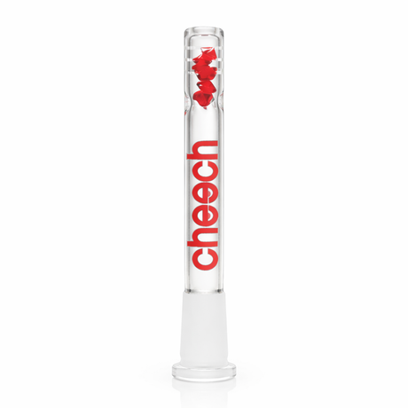 Cheech | 5.5" Diamond Downstems with Diffusion Cuts Downstem · Bowlstem Smoking Cat Distribution Red