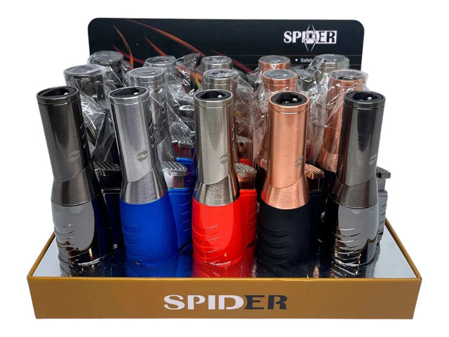 Spider | Refillable Rotatable angle Torch Lighter [SP-578] - 15/Display Torch The MST