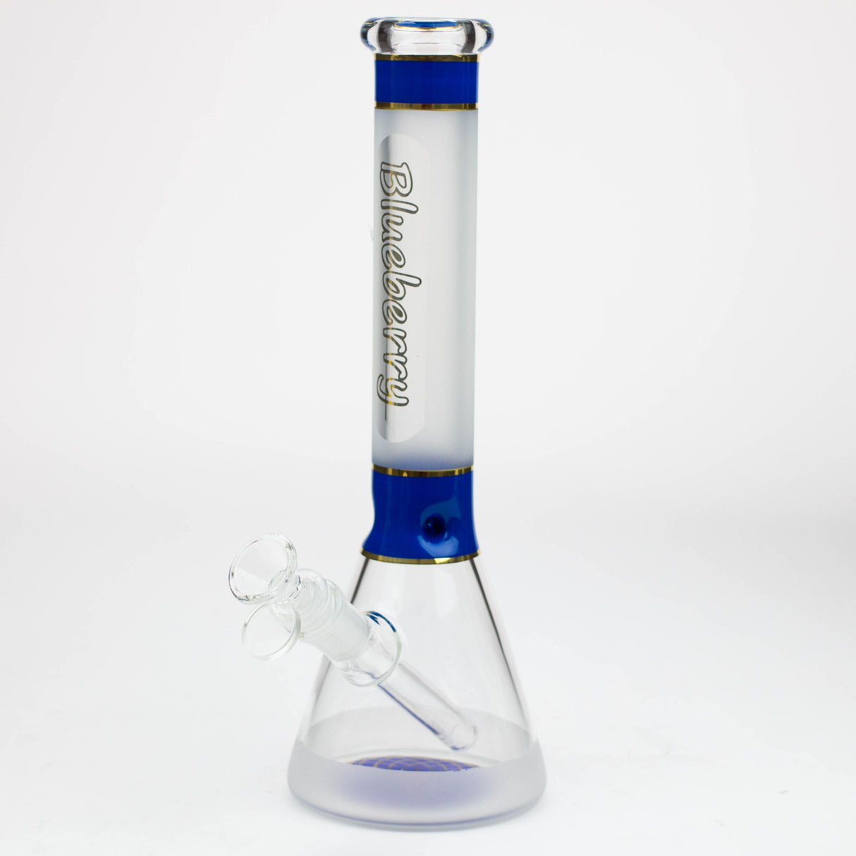 Blueberry-12 inch Mandala Base Sandblasted Beaker [ST014]