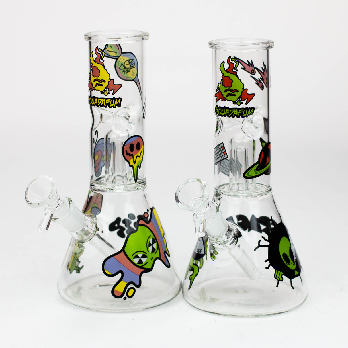 Squadafum Glass Ice Bong Percolator Stickers