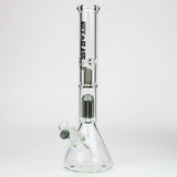 NG | 18 inch 6-Arm Perc & Splash Guard Beaker [G607-7] Glass Bong High-End Brands Glass BLACK