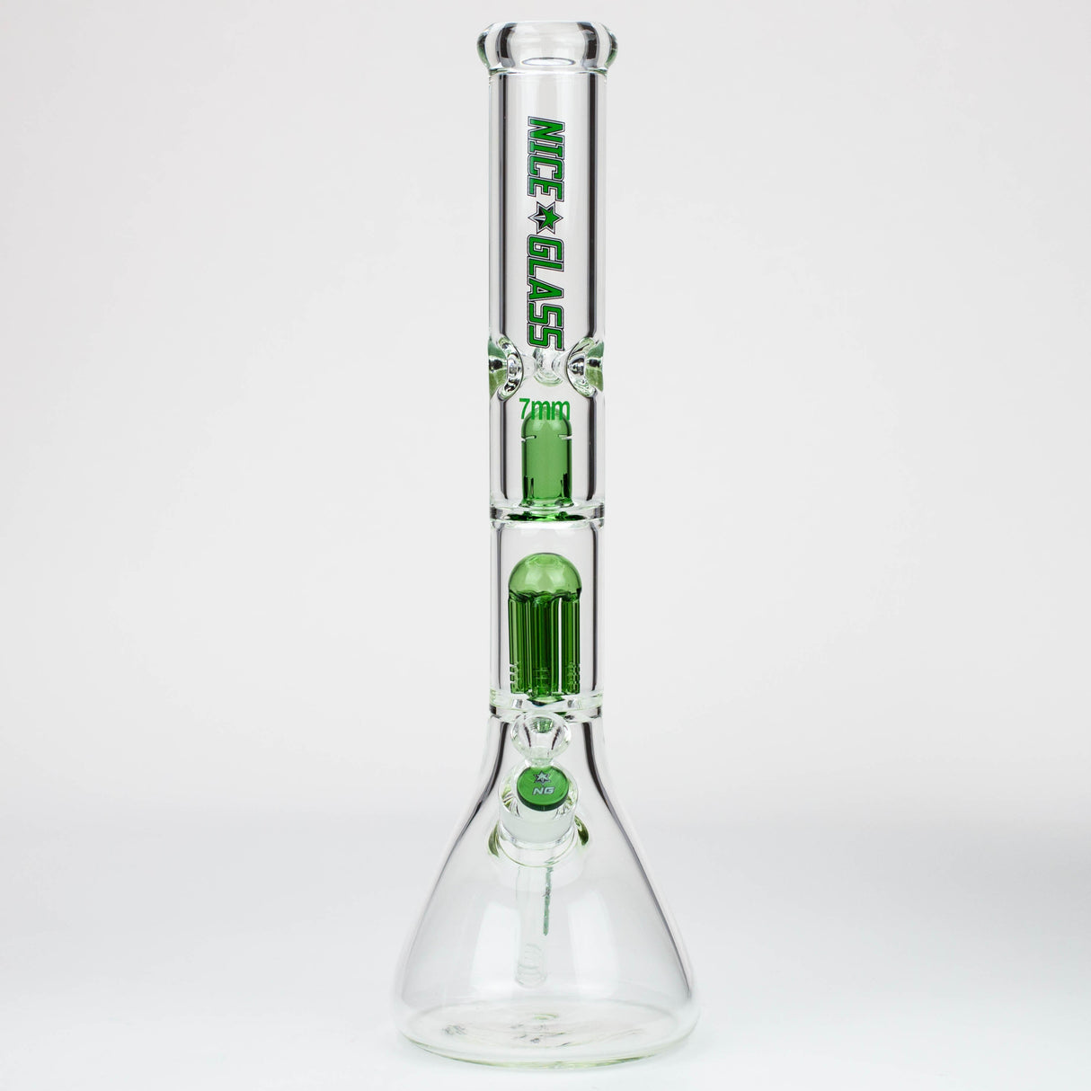NG | 18 inch 6-Arm Perc & Splash Guard Beaker [G607-7] Glass Bong High-End Brands Glass