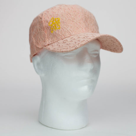 Acid Secs - Lace Style Embroidered Adjustable Hats Hat & Toque Acid Secs Productions Inc. Pink